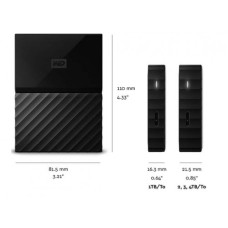 WESTERN DIGITAL EXTERNAL 4TB MY PASSPORT USB 3.0 HARD DISK DRIVE